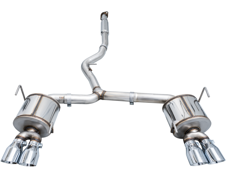 Subaru WRX Performance Exhaust - AWE Tuning - Cat-Back Touring - Chrome Silver - `22-`27